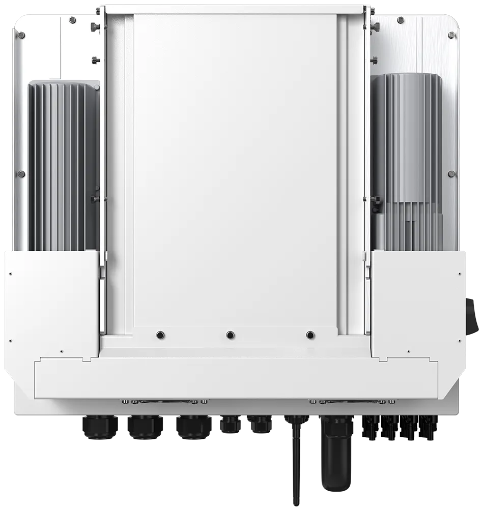 Inversor Solis S6-EH3P, vista posterior con disipadores