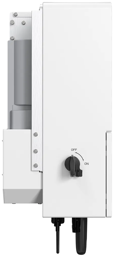 Inversor Solis S6-EH3P, vista lateral con seccionador DC